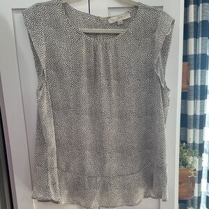 LOFT Monochrome Sleeveless Blouse